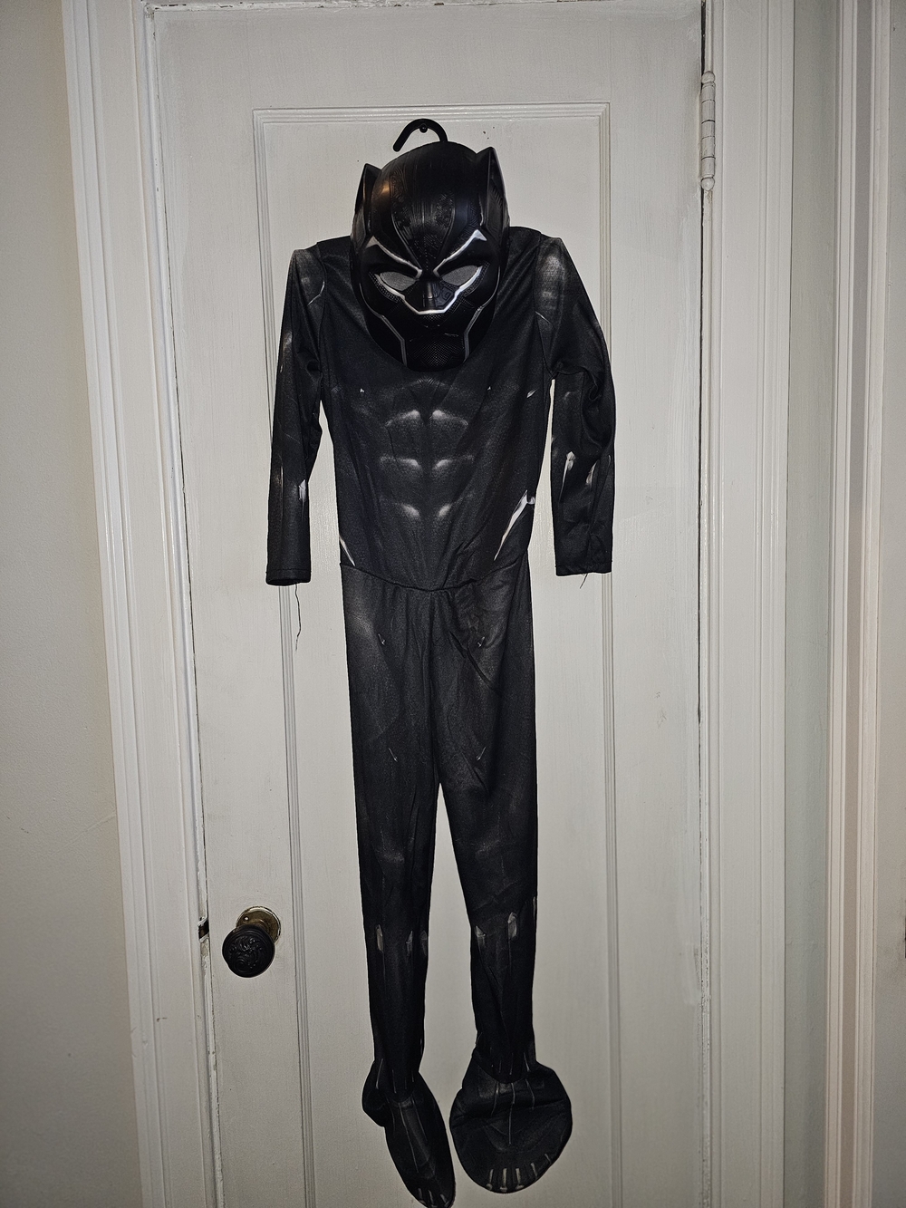 Marvel Black Panther Kids Costume Size Small 4-6 Jumpsuit Mask Rubie’s